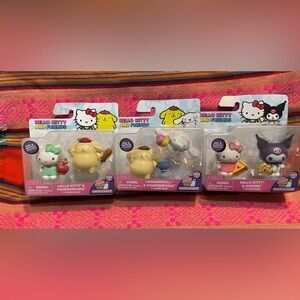 Hello Kitty & Friends Sets:Hello Kitty, Pompompurin, Cinnamoroll & Kuromi NIB